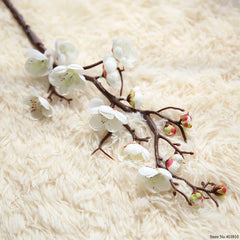 Plum Cherry blossoms Artificial Silk flowers flores Sakura tree branches Home table living room Decor DIY Wedding Decoration