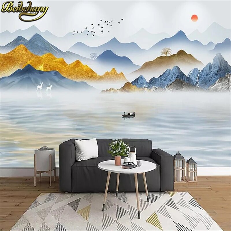 Custom Ink painting landscape wallpaper