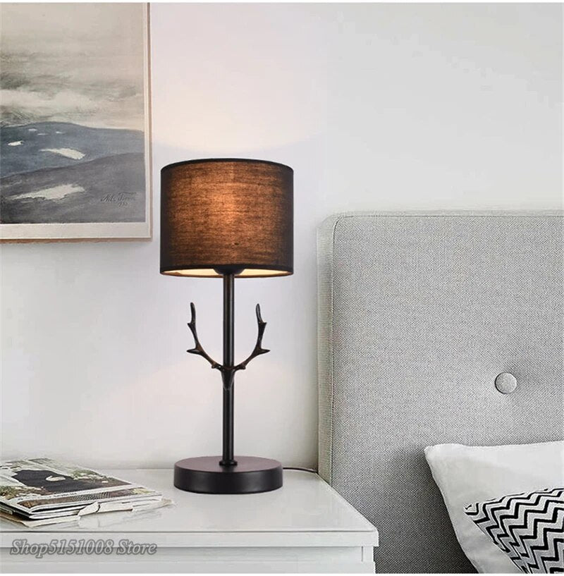 Modern LED antler table lamp