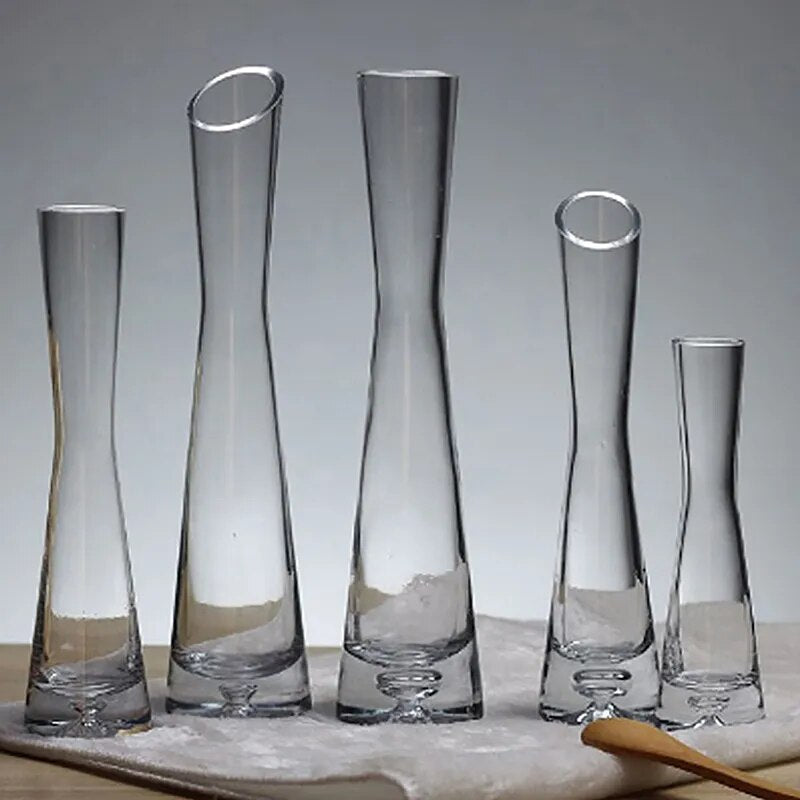 Transparent Small Glass Vase