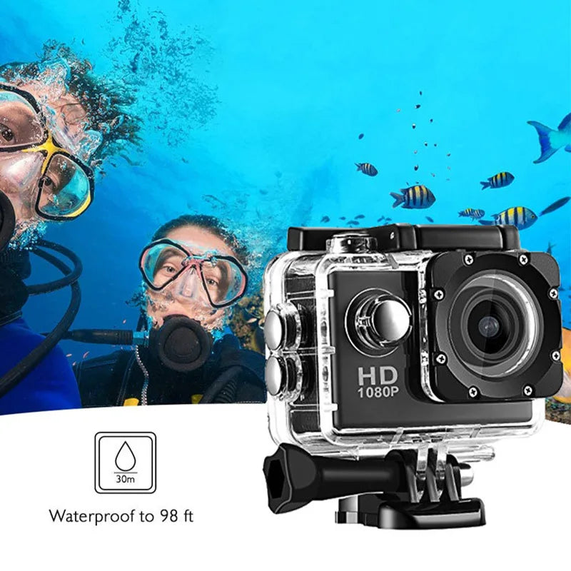 4K Action Camera Waterproof Video Recording Camera Sports Cameras Outdoor Cycling Record HD Digital Mini Cameras Photography