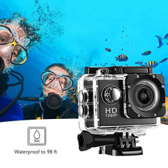 4K Action Camera Waterproof Video Recording Camera Sports Cameras Outdoor Cycling Record HD Digital Mini Cameras Photography