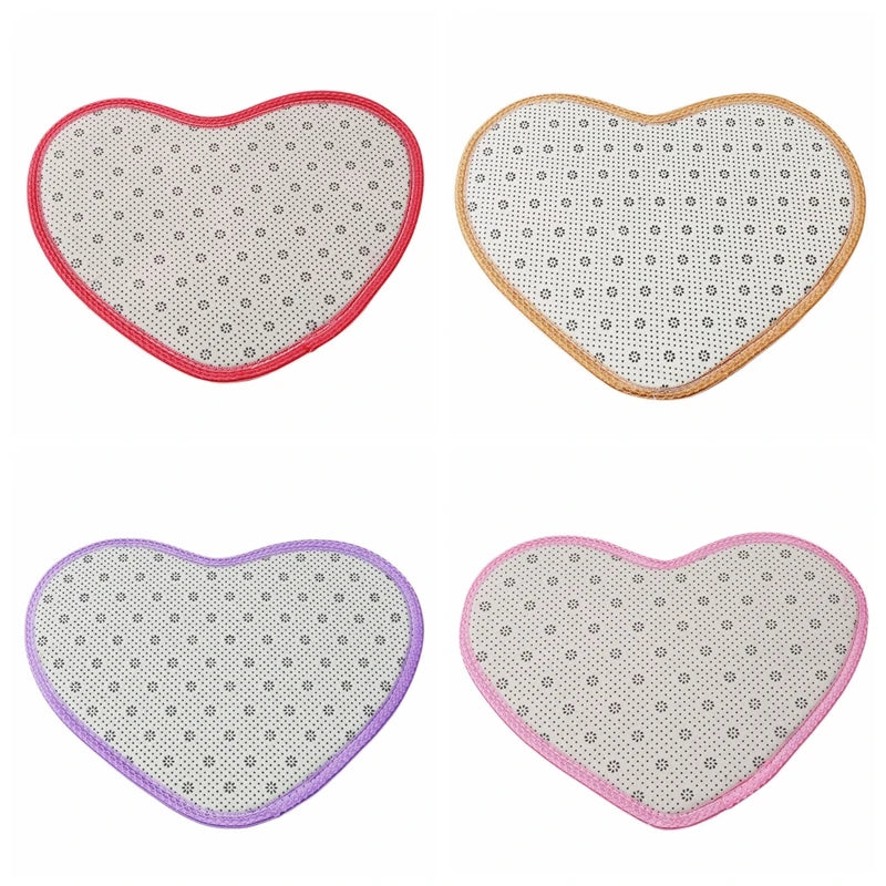 26*37cm Love Heart Shaped Doormat Non-Slip Soft Push Floor Mat Bathroom Floor Area Rug For Living Room Mats Faux Shaggy Carpets