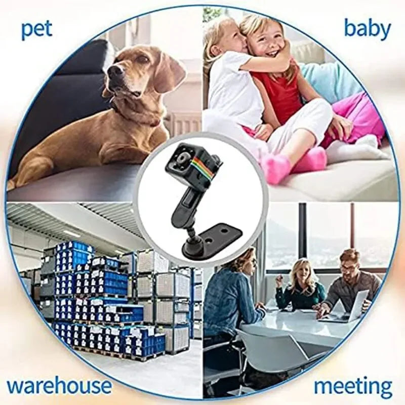 Mini HD Camera Portable Small Nanny Cam Video Voice Mini DV Recorder Indoor Covert Security Camera for Home and Office