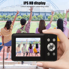 Digital Camera HD 1080P 44M 16X Zoom Autofocus 2.4 Inch IPS Screen Portable Pocket Digital Camera US Plug 100‑240V