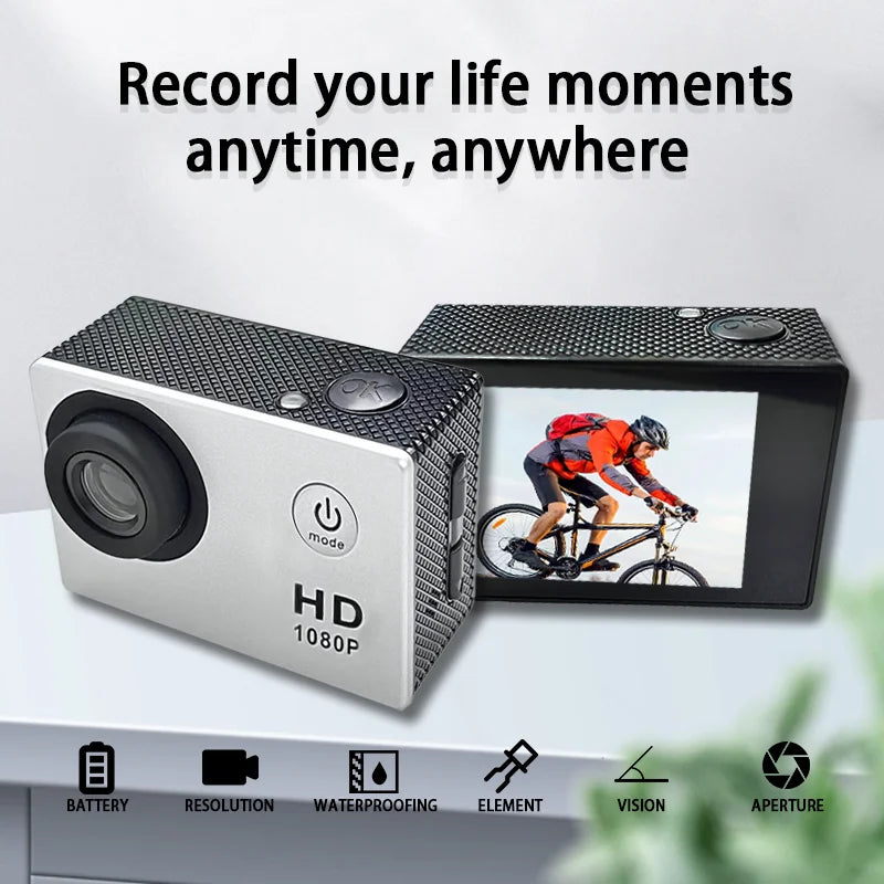 Mini Helme HD 1080P Sports Action Waterproof Diving Recording Camera Full HD Cam Extreme Exercise Video Recorder Camcorder