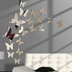 Mirror Wall Sticker Decal Butterflies