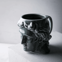 David's Head Ceramic Porcelain Mug