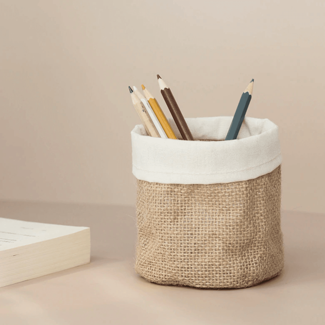 Rustic Cloth Planter Basket