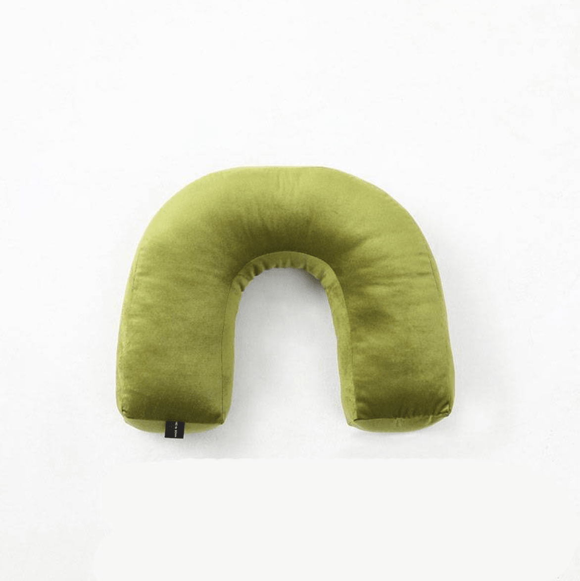 Velvety Retro Shapes Pillow U / OliveDrab | Sage & Sill