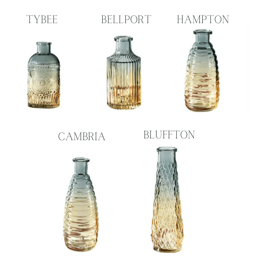 Ombré Glass Bottle Vases