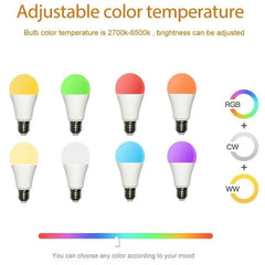 Smart WiFi Led Bulb 15W RGB LED Light Cozylife APP Dimmable Lightbulbs Works With Alexa Google Home Voice Control Magic LED Lamp