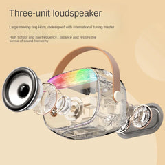 Q6 Karaoke Machine Portable Bluetooth 5.3 PA Speaker System with 1-2 Wireless Microphones Home Family Singing Children's Gifts