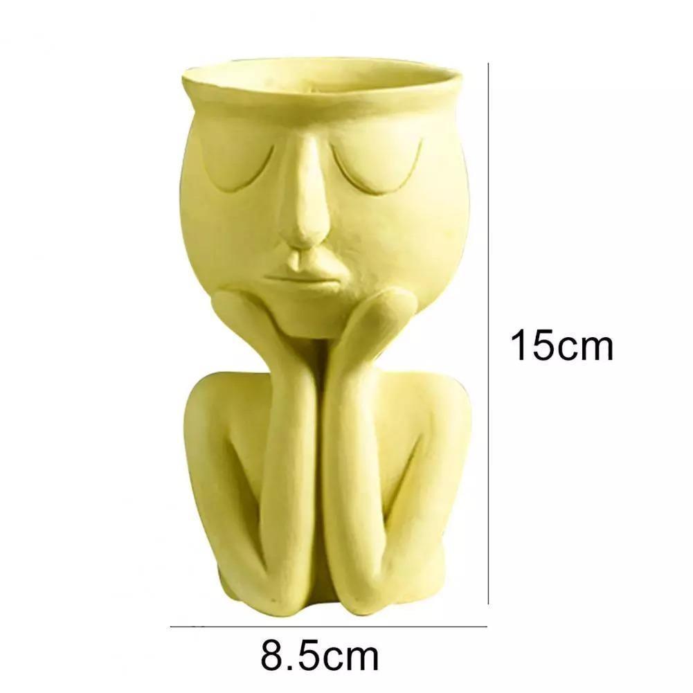 Cupping Face Resting Ceramic Planter