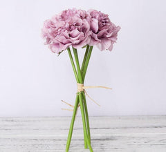 5-Piece Silk Faux Peonies Artificial Flowers