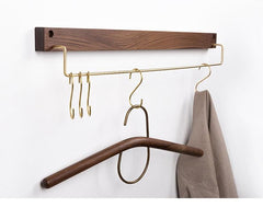 Beechwood Towel Rack Large Black Walnut SaddleBrown | Sage & Sill