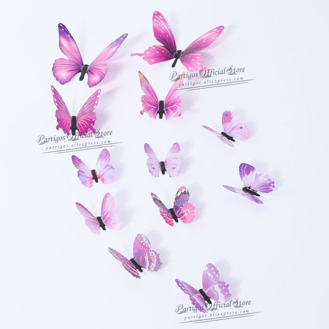 Hollow Butterfly Wall Sticker DIY Home Decoration