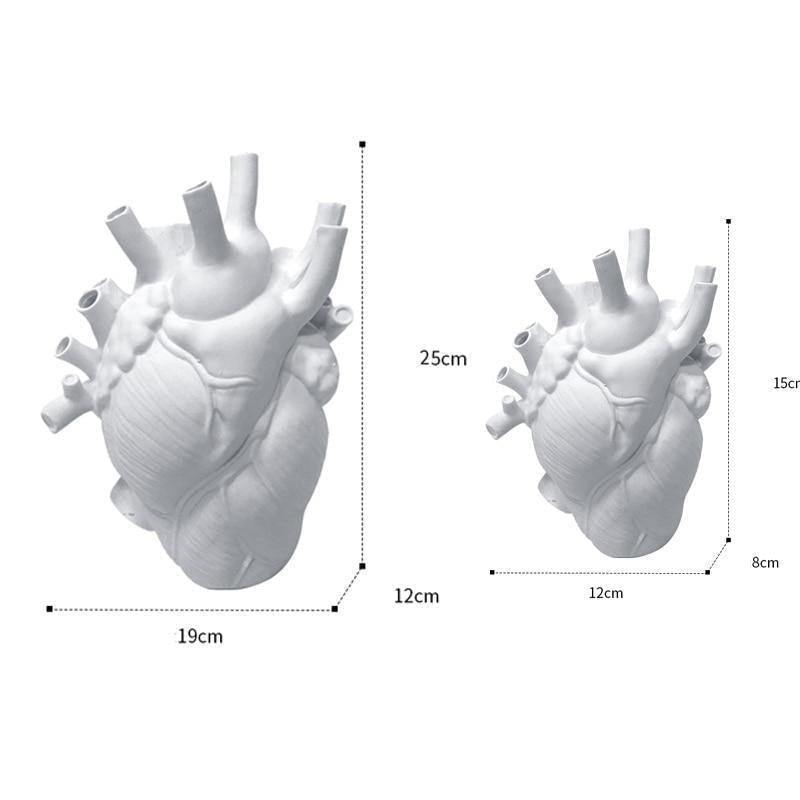 Anatomical Heart Ceramic Vase