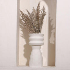 Alora White Ceramic Vases