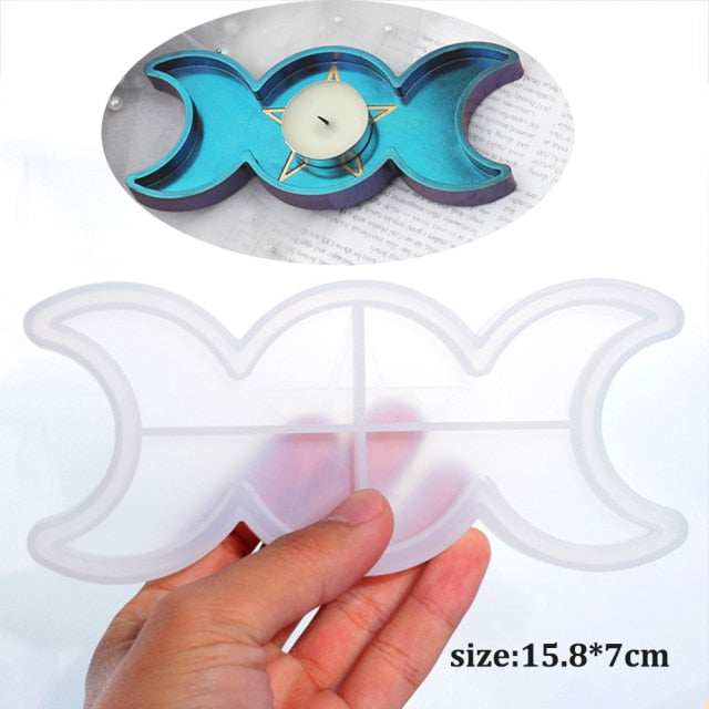 2021 DIY Resin Mold Candle Holder Silicone