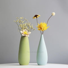 Soft Colored Ceramic Flower Vases