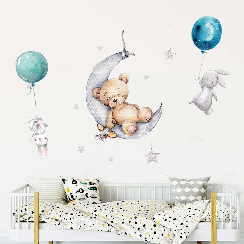 Baby Blue, Bear Wall sticker