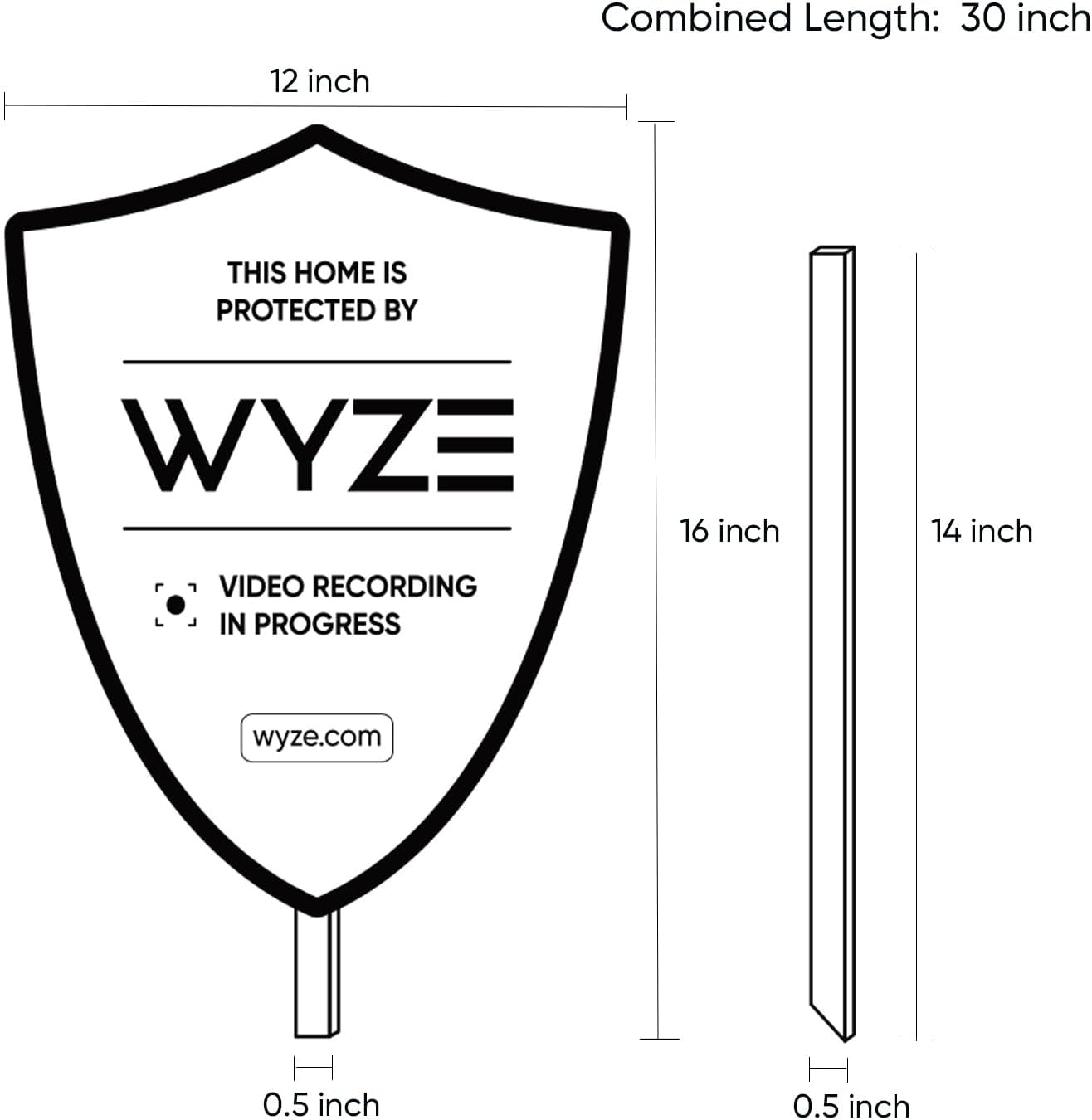 Wyze Security Yard Sign